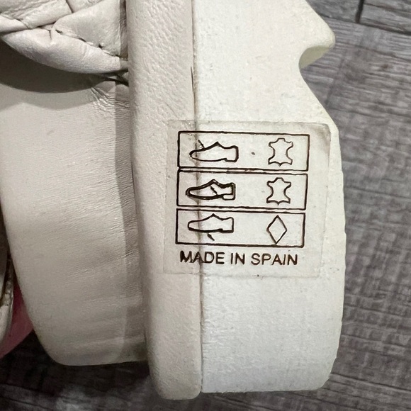 Homers Tubular Ivory Neutral Braided Sandals Ankle Strap Size 36 Reg. $375 - Picture 9 of 13